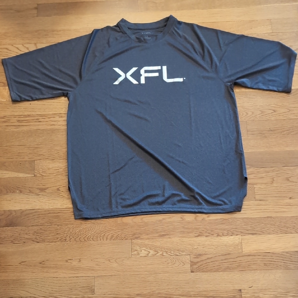 XFL Gray Polo Shirt Great Condition Size L
